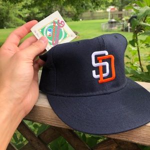Vintage 90s New Era San Diego Padres fitted hat